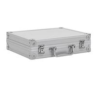 vidaXL Mallette pour Arme à Feu Malette Arme de Poing Malette Pistolet Coffre à Pistolet Valise à Pistolet Malette de Rangement Aluminium ABS Argenté