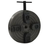 vidaXL Mandrin à bois à 4 mâchoires connexion M18 acier noir 150x63 mm