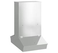 vidaXL Distributeur de porcs Argent 55 x 51 x 91,5 cm Acier galvanisé
