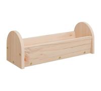 vidaXL Mangeoire à Foin pour Lapins 28x10x10 cm Bois Massif de Sapin