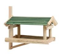 vidaXL Mangeoire à Oiseaux Maison d'alimentation Extérieur Bois de Sapin Brun G