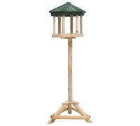 vidaXL Mangeoire à Oiseaux Sauvage sur Pied 33x110 cm Extérieur Bois de Sapin