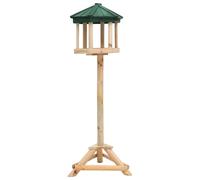 Vidaxl Mangeoire À Oiseaux Sur Pied Bois De Sapin 33x106 Cm