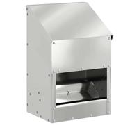 Vidaxl Mangeoire Pour Poules Argent 21 X 16 X 33 Cm Acier Galvanisé