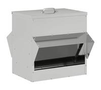 Vidaxl Mangeoire Pour Poules Argent 40,5 X 45 X 41 Cm Acier Galvanisé