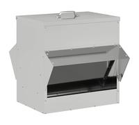 vidaXL Mangeoire pour poules Argent 40,5 x 45 x 41 cm Acier galvanisé, Autres produits industriels, formes rectangulaires, matériaux durables, designs uniques, solutions créatives pour les entreprises