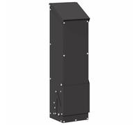 Vidaxl Mangeoire Pour Poules Noir 13 X 12 X 51 Cm Acier Laminé À Froid