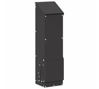 Vidaxl Mangeoire Pour Poules Noir 13 X 12 X 51 Cm Acier Laminé À Froid