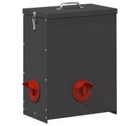 Vidaxl Mangeoire Pour Poules Noir 32,5 X 20,5 X 43 Cm