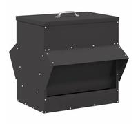 vidaXL Mangeoire pour Poules Noir 40,5 x 45 x 41 cm, Autres Produits industriels, Formes rectangulaires, matériaux durables, Designs Uniques, Solutions créatives pour Les Entreprises