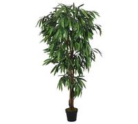 vidaXL Manguier artificiel 600 feuilles 150 cm vert