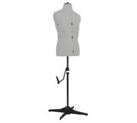 vidaXL Mannequin de couture ajustable pour homme Gris Taille 37-45 288492