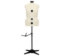 Vidaxl Mannequin De Robe Ajustable Pour Femme Crème L Taille 44-50