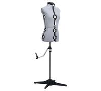 vidaXL Mannequin de couture Réglable Femme Gris S Taille 33-40