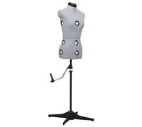 vidaXL Mannequin de Robe Ajustable pour Femme Gris S Taille 33-40