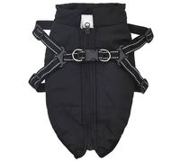 Vidaxl Manteau Pour Chien Avec Harnais Noir S Fleece Et Polyester