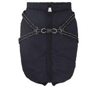 vidaXL Manteau pour chien Harnais Imperméable Réfléchissant Bleu marine L48