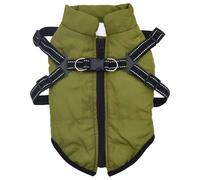 Vidaxl Manteau Pour Chien Vert Armée S Fleece Et Polyester