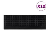 vidaXL Marches d'escalier 10 pcs 25x75 cm caoutchouc 155639