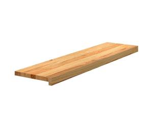 vidaXL Marches d'escalier 12 pcs Marron Clair 100x30x2 cm chêne Massif, Marche d'escalier pour escalier en Bois, Marche d'escalier en Bois, Planche de fenêtre