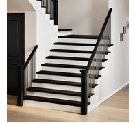 vidaXL Marches d'escalier 16 pcs marron foncé 110x25x2 cm chêne massif 3283053