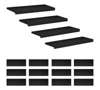 vidaXL Marches d'escalier 16 pièces 80 x 30 x 2 cm Noir