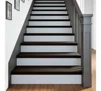 vidaXL Marches d'escalier 2 pcs chêne massif Marron foncé 100x30x2 cm