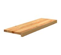 vidaXL Marches d'escalier 4 pcs Marron Clair 80x30x2 cm chêne Massif, Marche d'escalier pour escalier en Bois, Marche d'escalier en Bois, Planche de fenêtre