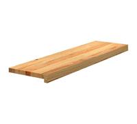 vidaXL Marches d'escalier 4 pcs Marron clair 90x30x2 cm chêne massif