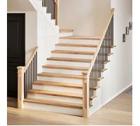 vidaXL Marches d'escalier 4pcs non traité 120x25x2cm bois chêne massif, marche d'escalier pour escalier en bois 3282898