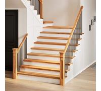Vidaxl Marches D'escalier 8 Pcs Marron Clair 110x30x2 Cm Chêne Massif