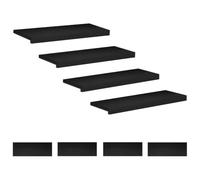 vidaXL Marches d'escalier 8 pièces 80 x 30 x 2 cm Noir