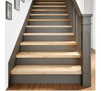vidaXL Marches d'escalier 8 pcs Chêne massif Non traité 100x25x2 cm