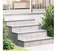 VIDAXL Marchette escalier aluminium antidérapante 2 pcs 100 x 30 cm argent