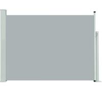 vidaXL Marquise latérale extensible 100×500 cm Gris