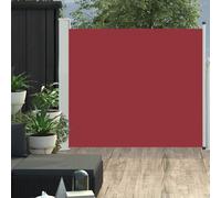 vidaXL Marquise latérale extensible 100x300 cm rouge