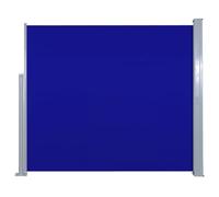 vidaXL Marquise latérale extensible 120x300 cm Bleu