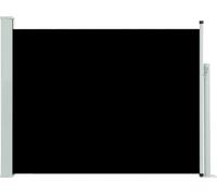 vidaXL Marquise latérale extensible 140×500 cm Noir