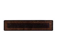 vidaXL Marsa Tapis de couloir moderne, absorbant le bruit, antidérapant, intérieur, lavable en machine, style pour entrée, noir, 50 x 300 cm