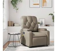vidaXL Massagestoel verstelbaar kunstleer cappuccinokleurig372516 Marron G