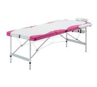 vidaXL Table de Massage Pliable Lit de Massage Banc Canapé Thérapie Cosmétique Portable Professionnel Shiatsu Reiki 3 Zones Aluminium Blanc et Rose Blanc https://www.fnac.com/mp43492600/vidaXL-Table-de-massage-pliable-3-zones-Aluminium-Blanc-et-rose/w-4?oref=33d9731e-7f05-6fae-4451-e98ceb5aa2df