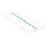 vidaXL Matelas 90 x 200 cm 7 zones Mousse PU 10 cm H2 H3 Blanc
