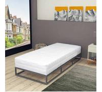 Matelas ressort 90x200 cm vidaxl accueil moelleux soutien ferme epaisseur 20 cm 7 zones housse de matelas G