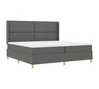 vidaXL Matelas à ressorts 100X200 cm soutien en mousse moyen dur housse zippée tissu respirant durable solution pour dormir mobilier de chambre avec protège-matelas design en blocs diamant confortable