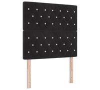 vidaXL Matelas à Ressorts avec Housse Zippée en Velours - Simple 100X200 cm Confort Moyennement Ferme Adaptatif Solution de Sommeil Mobilier de Chambre Protège-Matelas