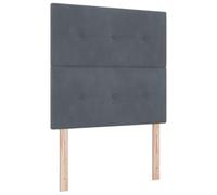 vidaXL Matelas à Ressorts en Velours 120X200 cm Mi-Ferme avec Mousse Douce et Housse zippée Idéal pour Chambres d'amis surmatelas Confort de Luxe