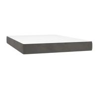 vidaXL Matelas de lit à ressorts ensachés 140x210x20 cm Velours pour sommier tapissier