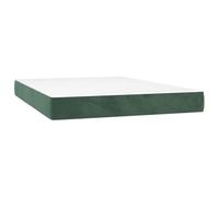 vidaXL Matelas à Ressorts ensachés 140 x 210 cm Vert foncé