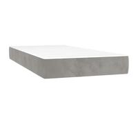 vidaXL Matelas à Ressorts ensachés 80 x 220 cm Gris Clair