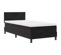Lit à ressorts avec matelas avec tête de lit Velours en Cadre moderne vidaXL vid